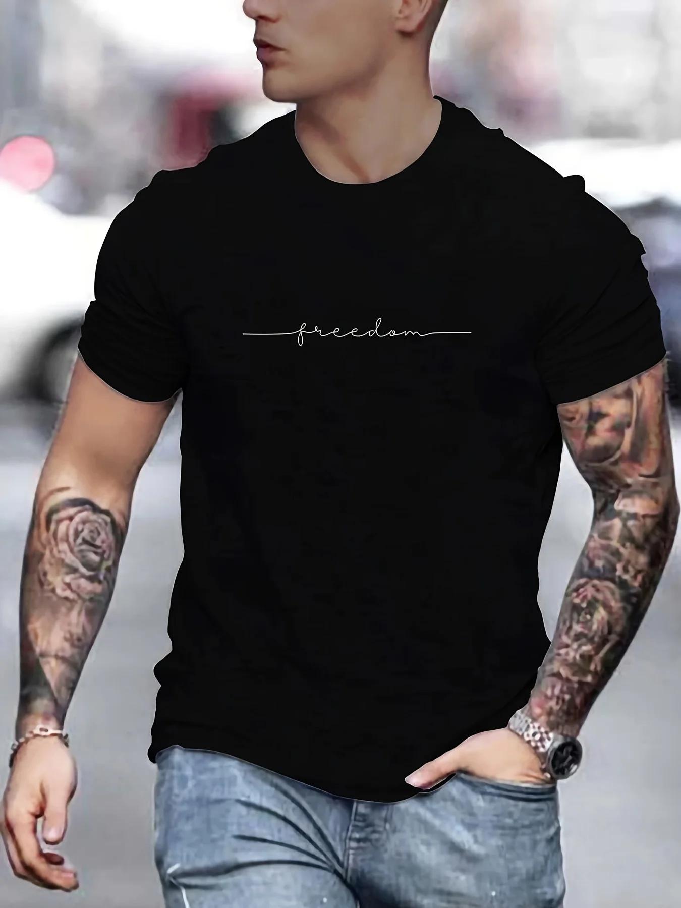T-shirt manches courtes col rond homme, ample, 100% coton, imprimé Graphi, décontracté, coupe cintré