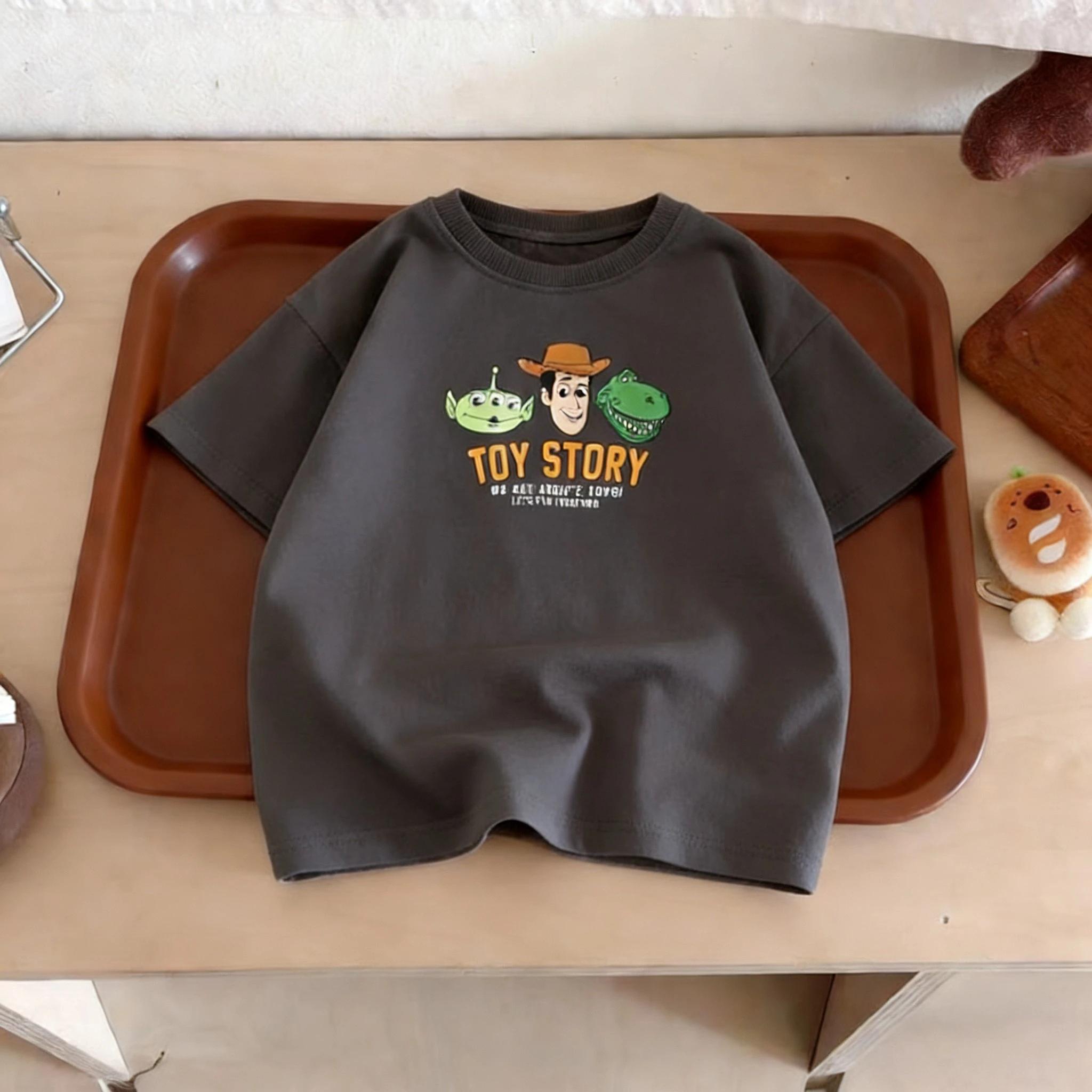 Toy Story imprimé t-shirt pour enfants vêtements d'été Simple mode à manches courtes hauts T-shirts 