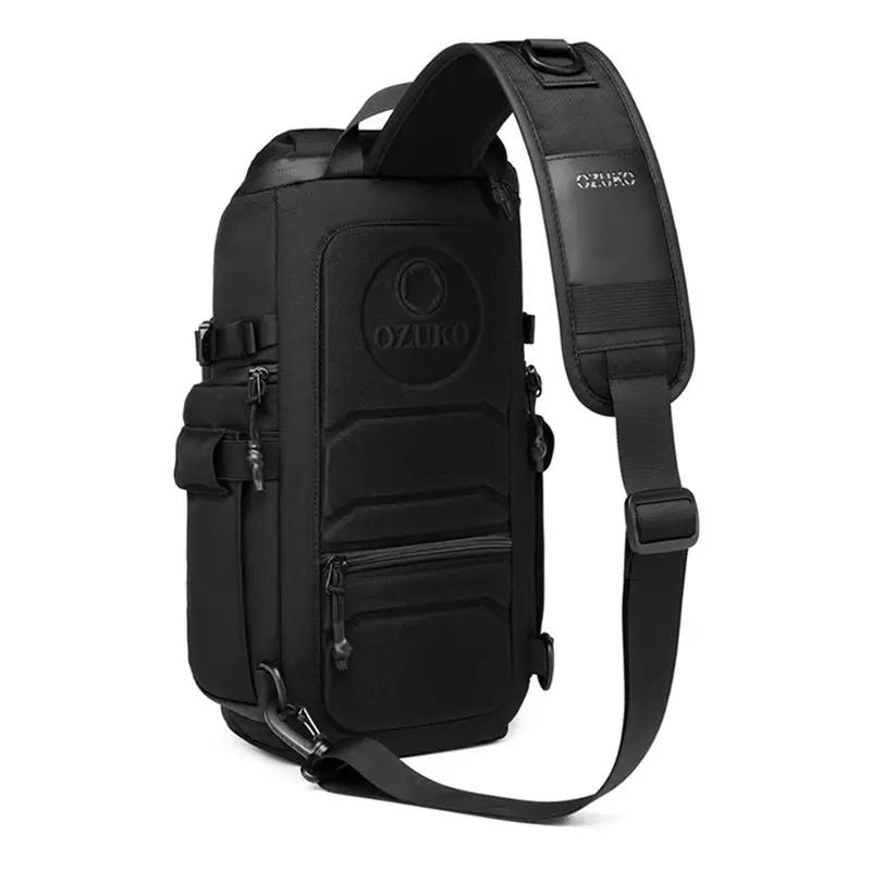 OZUKO Flex sac hommes Sports de plein air tactique bandoulière sacs à bandoulière mâle étanche voyag