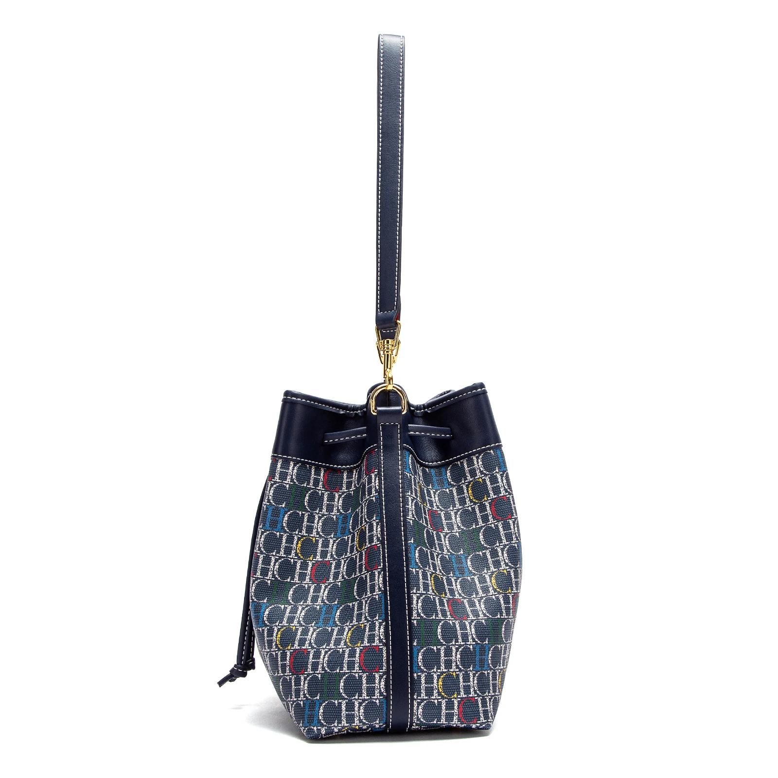 CHCH sac seau femme printemps nouveau vin rouge sac à cordon double usage bandoulière portefeuille d
