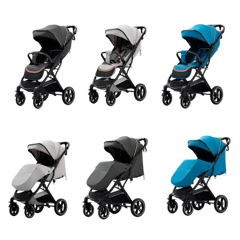 Poussette pour bébé, paysage élevé, portable, ultra-légère, poussette de voyage pour nouveau-né, pou