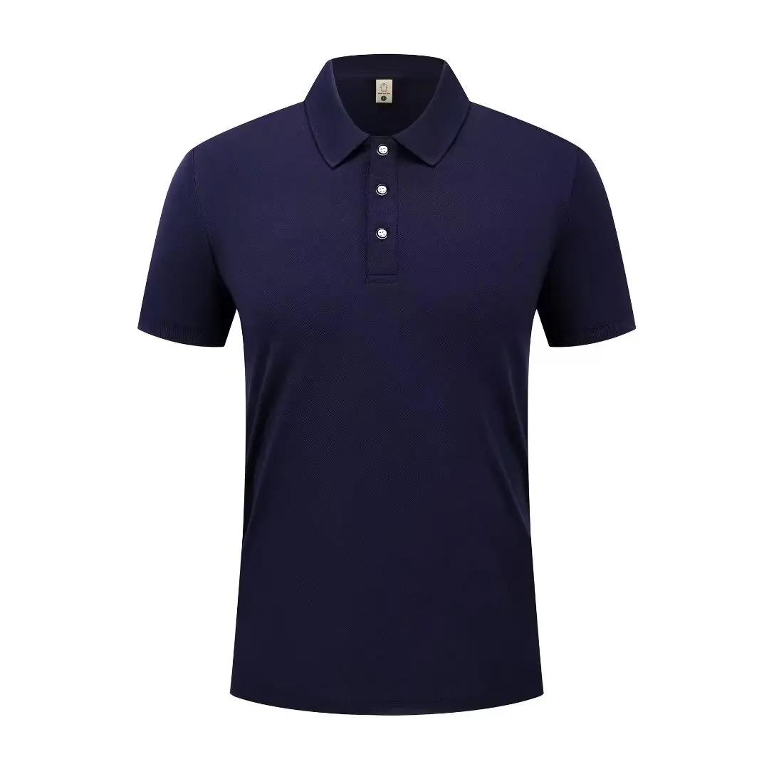 Été sport décontracté séchage rapide revers à manches courtes POLO 23 couleur unie chemise cyclisme 