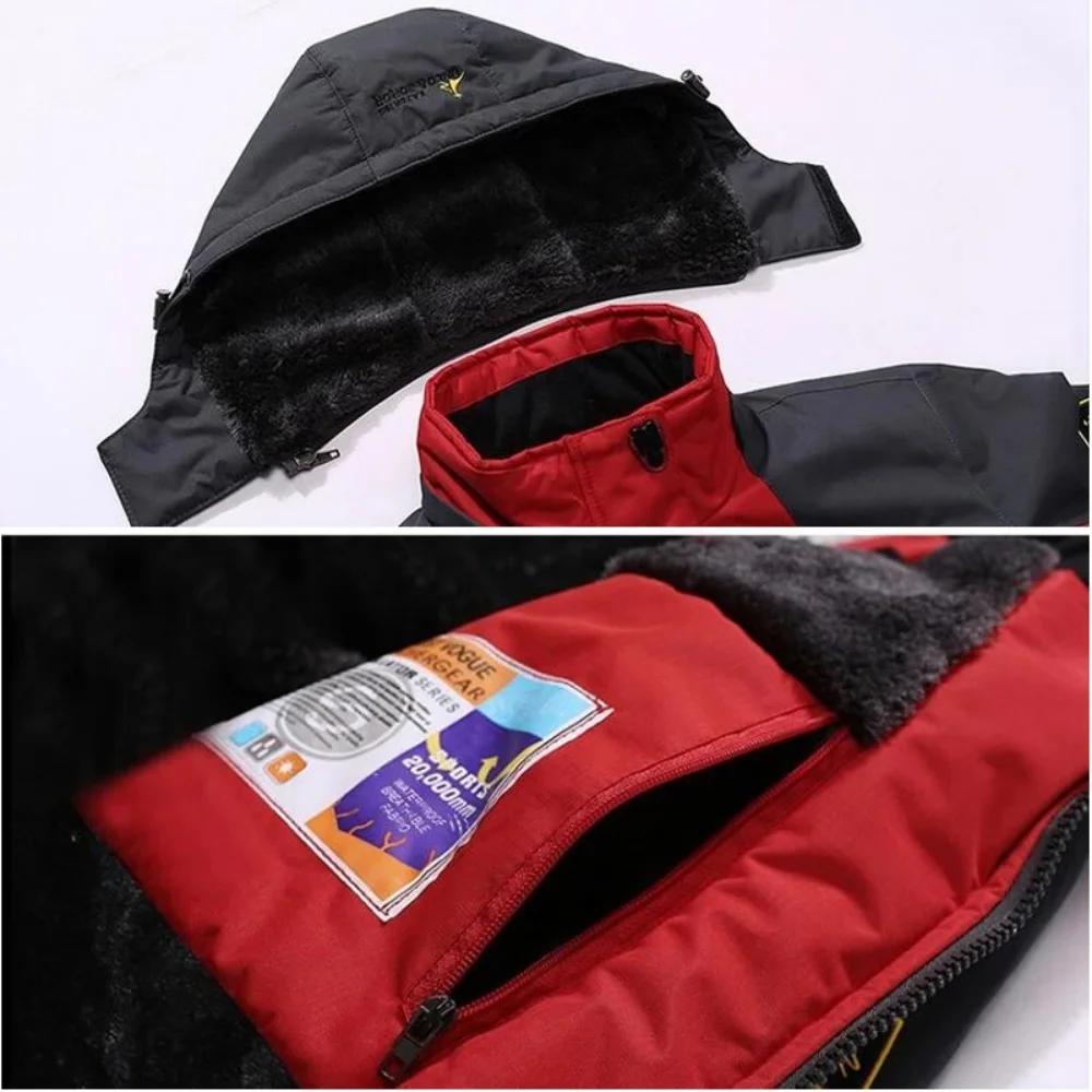Parka coupe-vent pour hommes, manteaux de fourrure coupe-vent épais et chauds, style militaire à cap