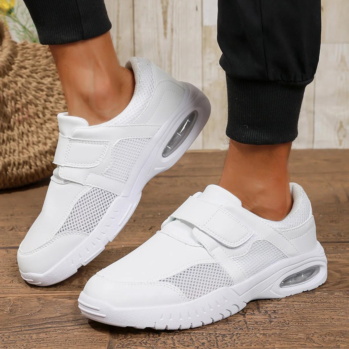 Chaussures d'allaitement blanches pures pour médecins, infirmières, travail d'hôpital, baskets en cu