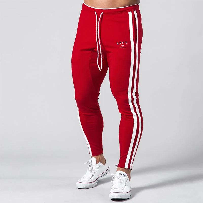 Nouveau Patchwork rayures pantalons hommes vêtements de sport droits couleur unie pantalons de survê