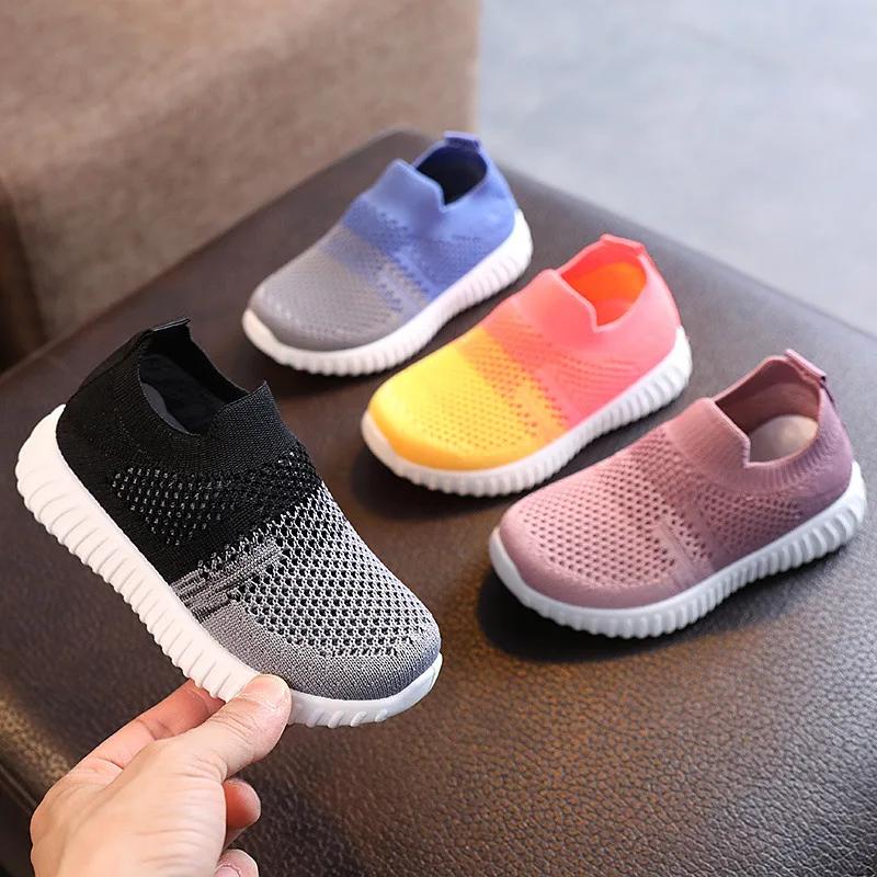Chaussures enfants doux respirant maille enfants baskets printemps automne garçons filles chaussures