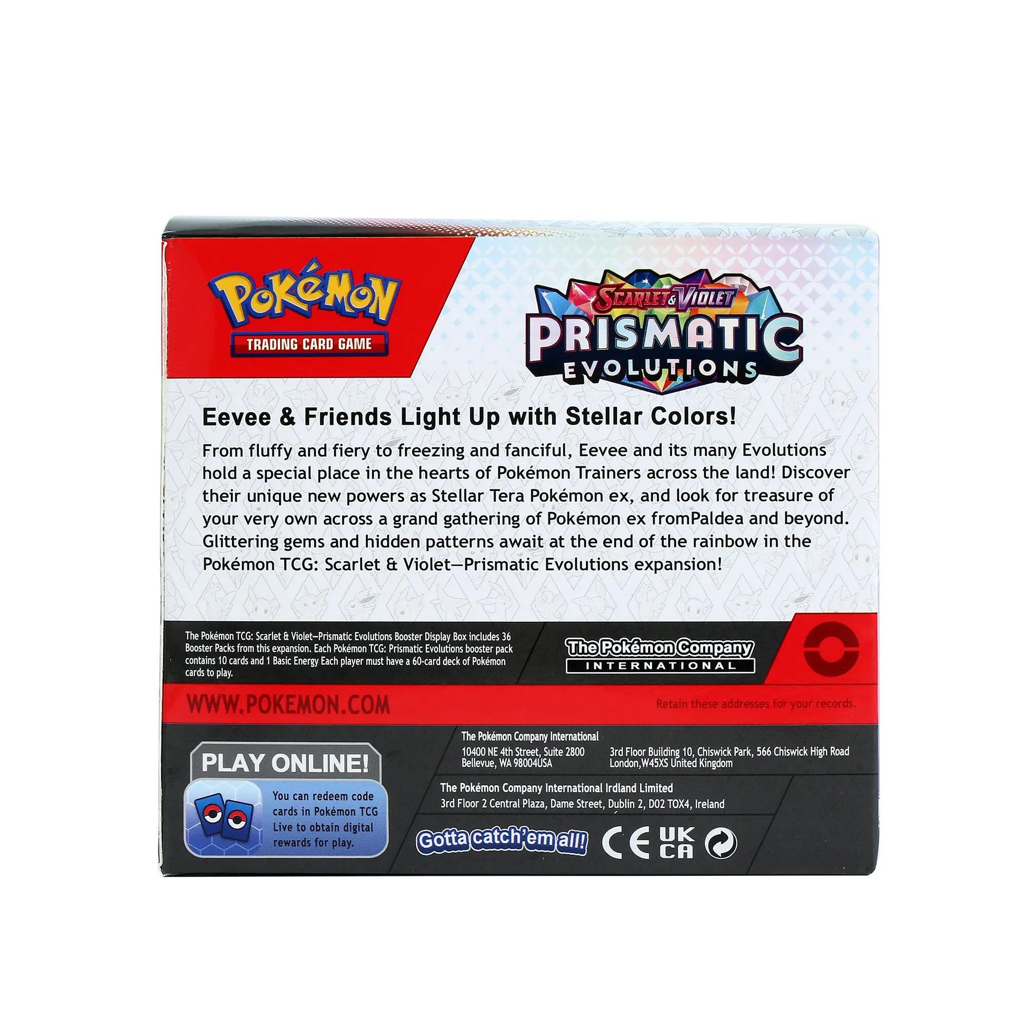 360 cartes Pokémon Prismatic Evolutions Scarlet Violet 151 Destined Rivals Black Bolt Booster anglai