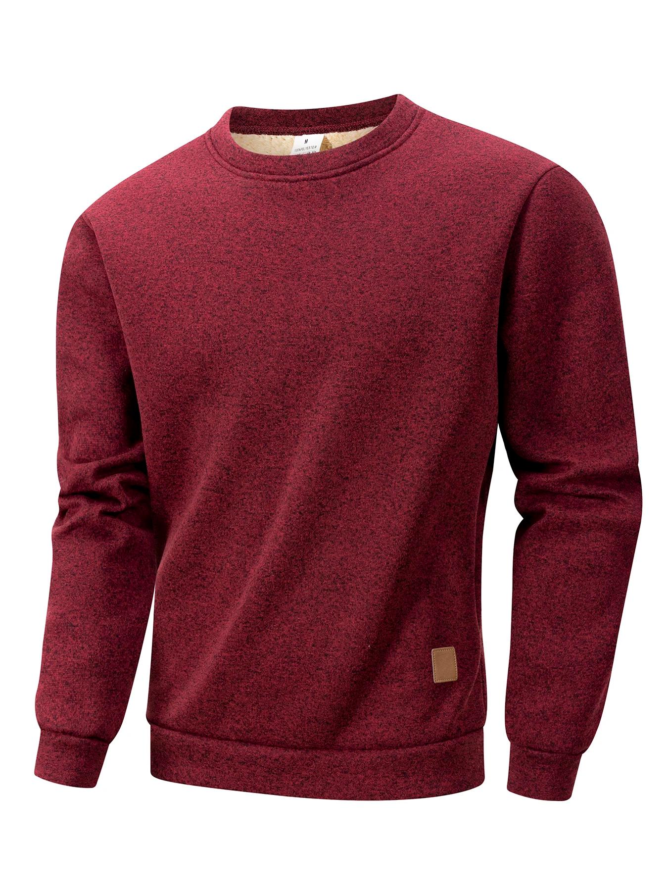 Sweat-shirt chaud doublé polaire pour homme, pull décontracté, à la mode, à manches longues, à capuc