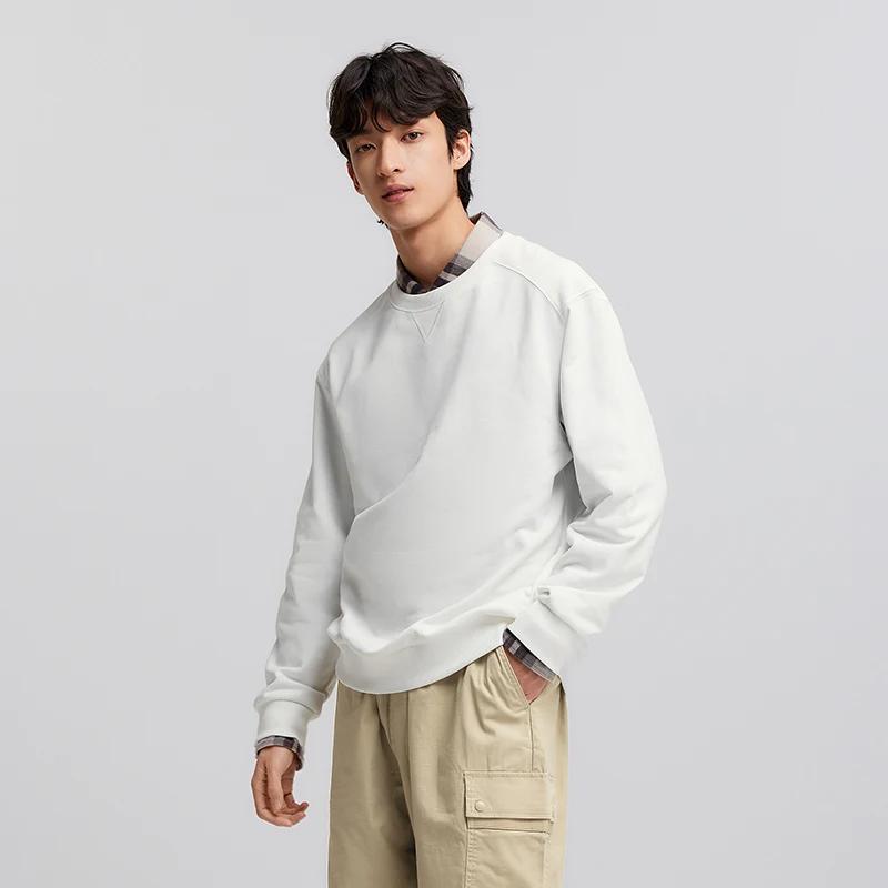 SEMIR-Pull à Manches sulfet Col Rond pour Homme, Vêtement Simple et Polyvalent, Décontracté, Couleur