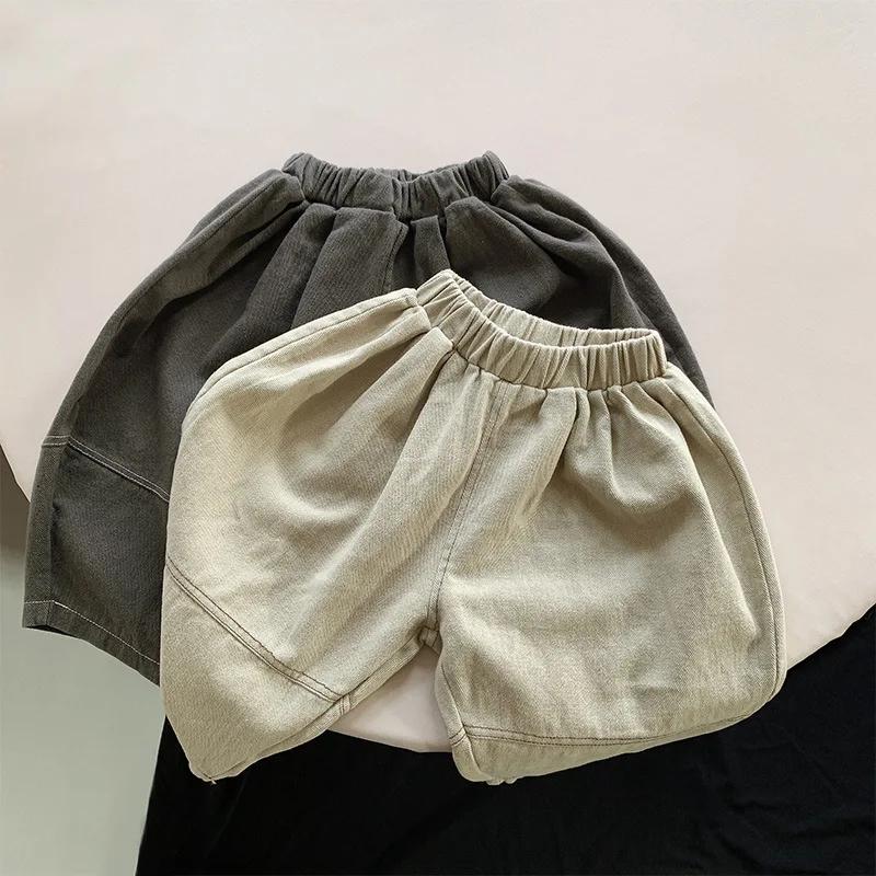 Pantalon sarouel jambes larges enfants printemps 2024 - Vêtement décontracté bébé garçon fille mode nouveau