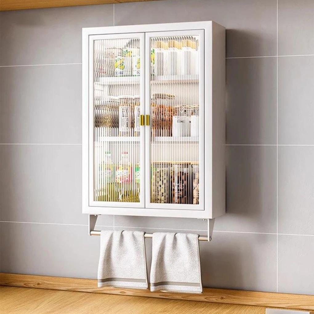 Armoire de rangement de salle de bain au toucher délicat, avec porte rabattable, armoire de rangemen