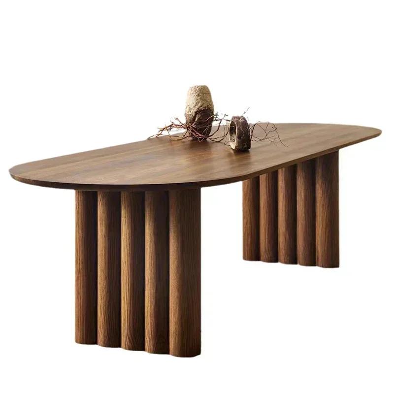 Tables à manger de Style italien rétro simple, design de Restaurant, Table de cuisine d'île moderne 