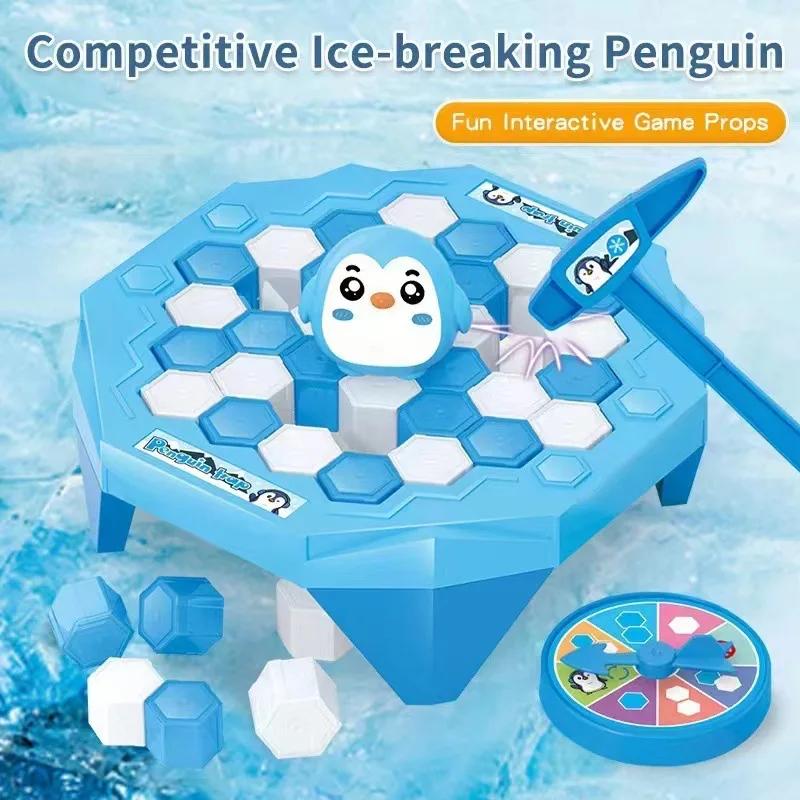 Mini pingouin à briser la glace, sauvez le petit pingouin, jeu de frappe sur glace, compétition inte