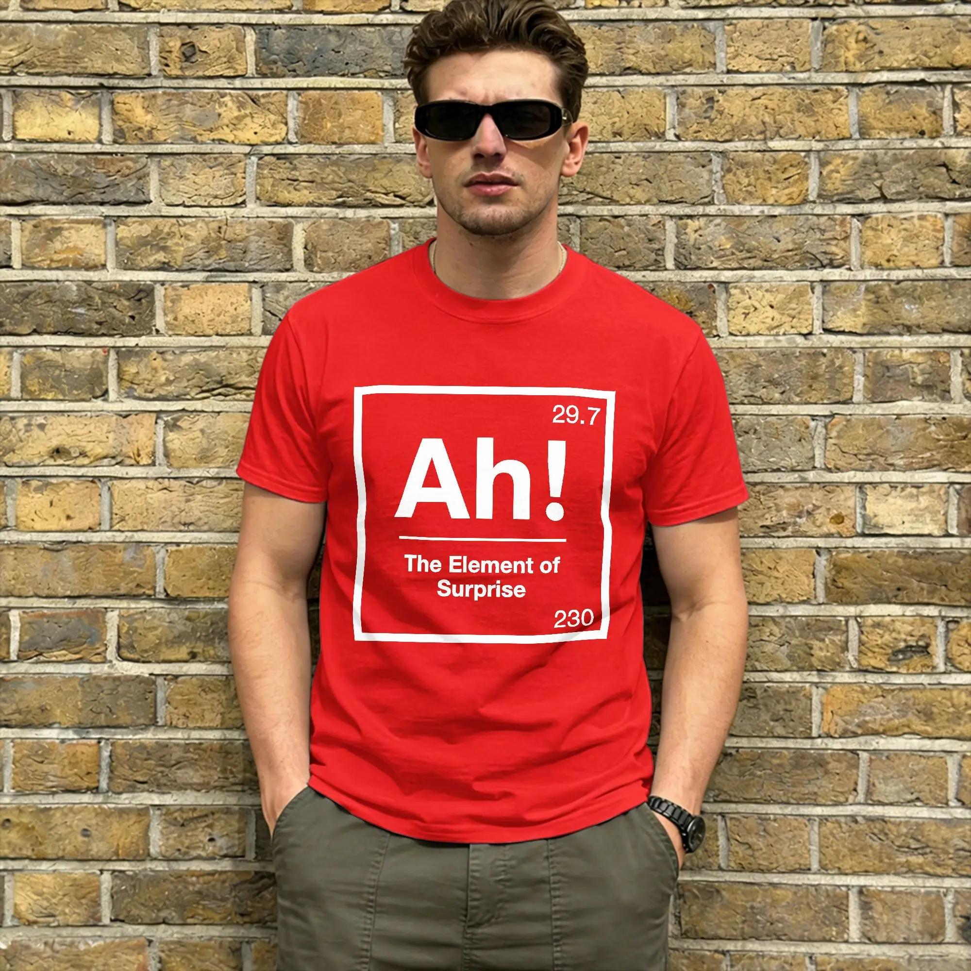 T-shirt Project Hail Mary pour l'été AH! Element of Surprise T-shirts Hippie pour hommes en pur coto