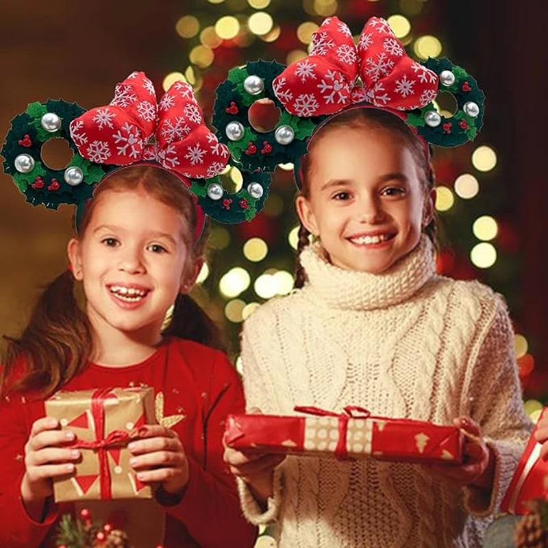 Bandeau Disney Mickey arbre de Noël - Accessoire cosplay Peter Pan pour fêtes et cadeaux Disneyland