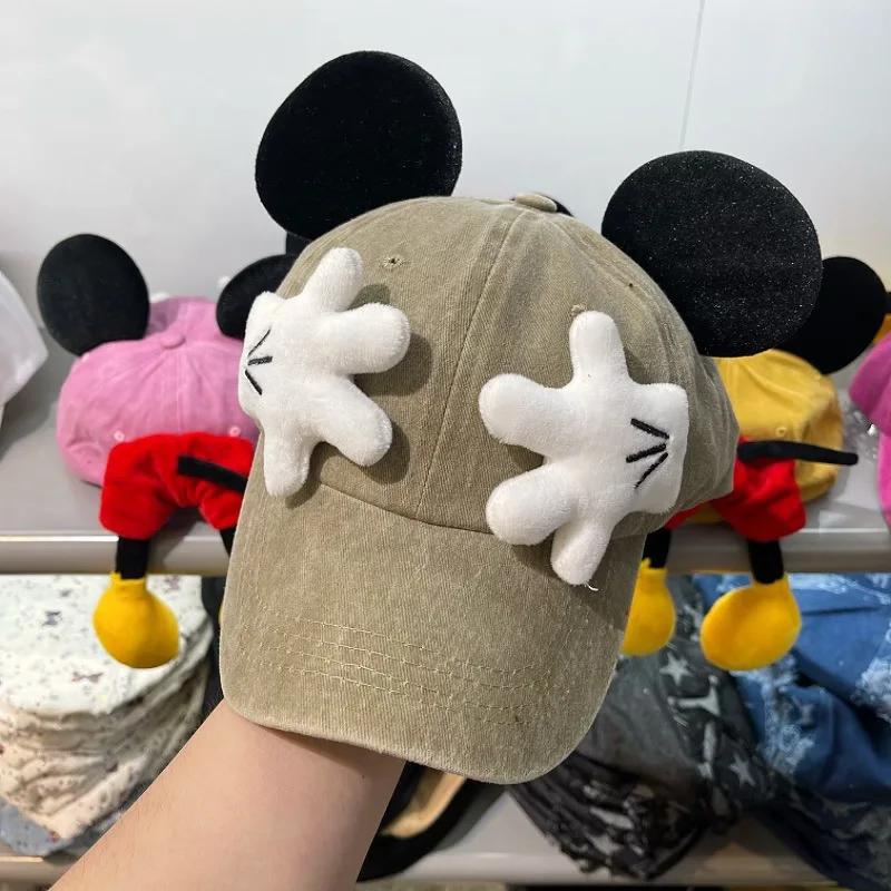 Casquette de Baseball oreilles de souris pour filles, mignon, dessin animé, Style bec de canard, Y2K