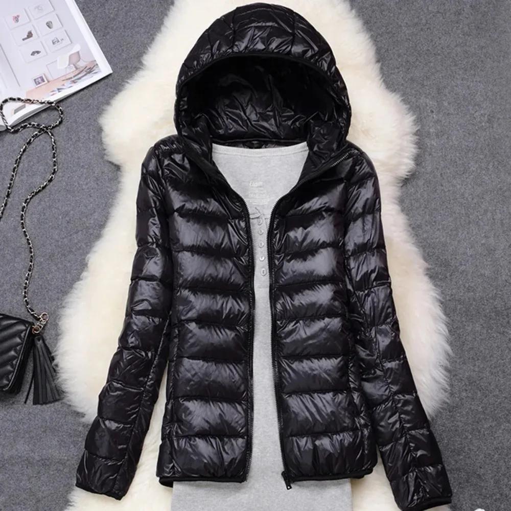 Doudoune Femme Ultra Légère, Capuche Pliable, Doudoune Femme, Manteau NikS6, Hiver, Nouveau, Printem
