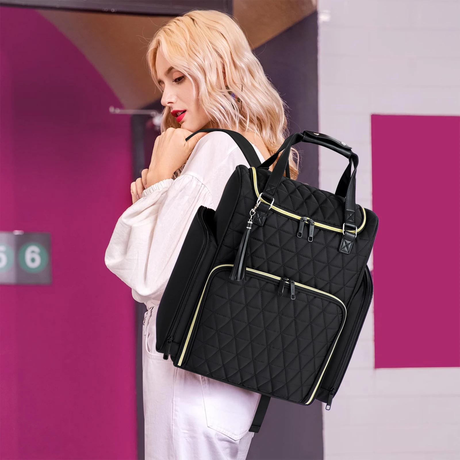 Sac à dos organisateur de vernis à ongles, multi-compartiments, pour accessoires de manucure, outils