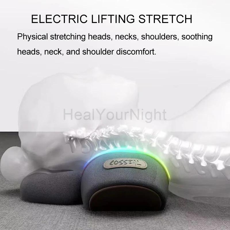 Oreiller électrique de Massage du cou, masseur de cou à vibrations chauffantes, Traction cervicale d