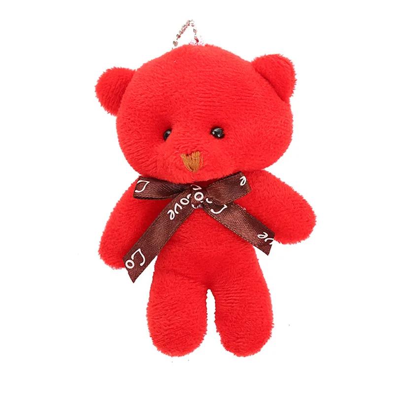 10 pièces/paquet 12cm Mini nœud papillon ours en peluche pendentif en peluche jouet coloré ours en p