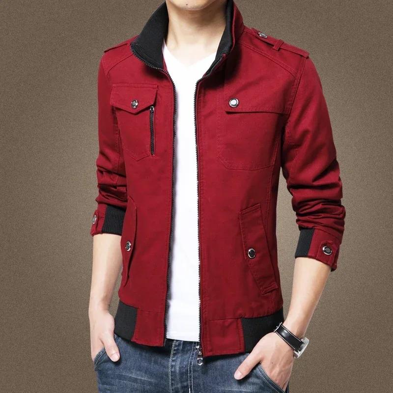 Vestes cargo pour hommes nouvelle mode bombardier vêtements pour hommes simple style britannique cha