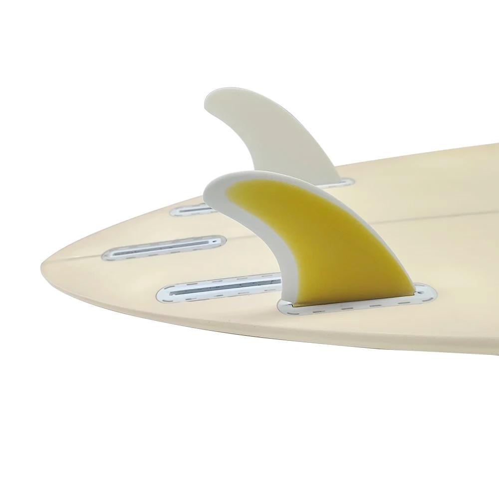 UPSURF FUTURE – jeu de palmes jumelles haute Performance pour planche de surf, Base à languette uniq