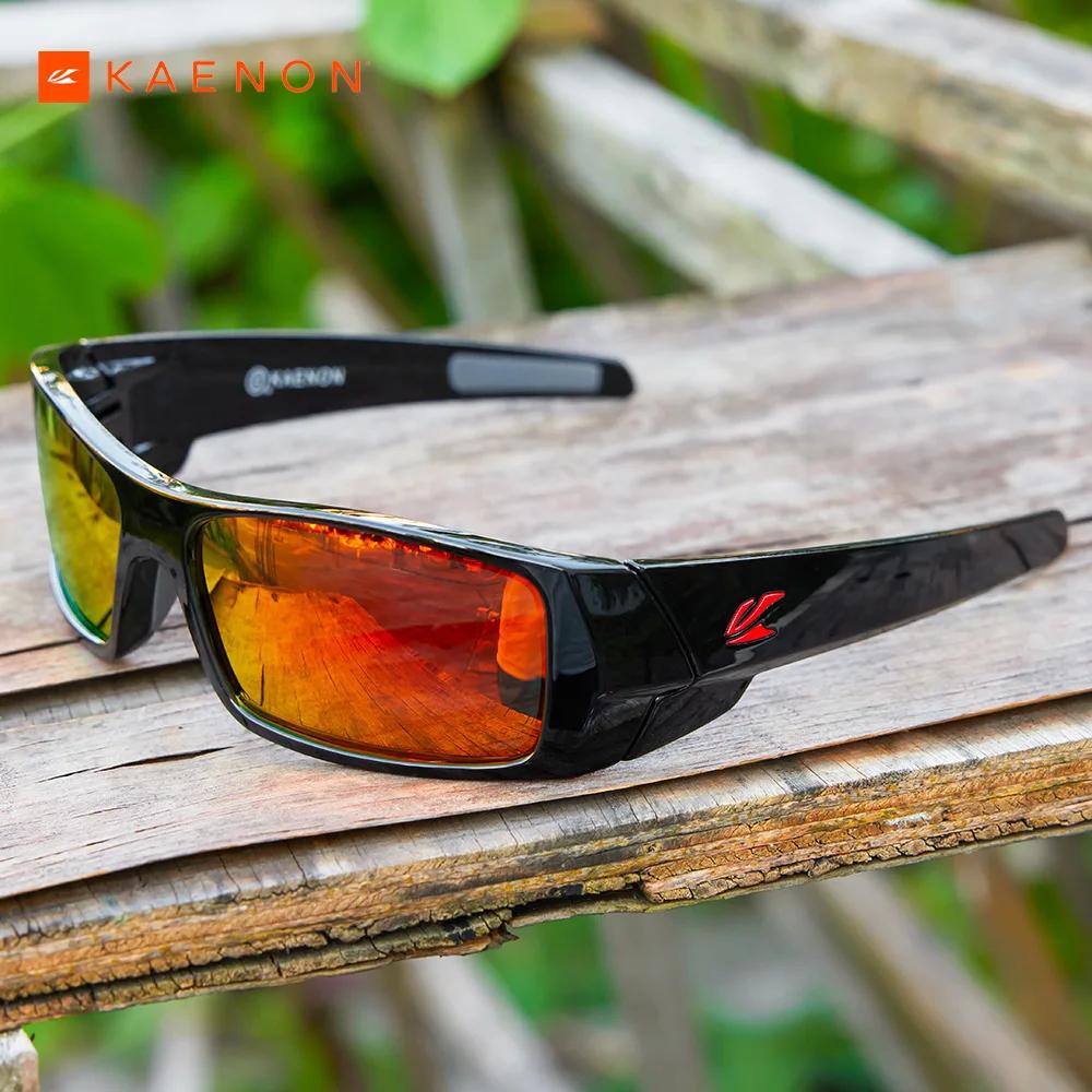 Lunettes de soleil de pêche pour homme KAENON, teintes noires, avec boîte d'origine, nouveautés 2026