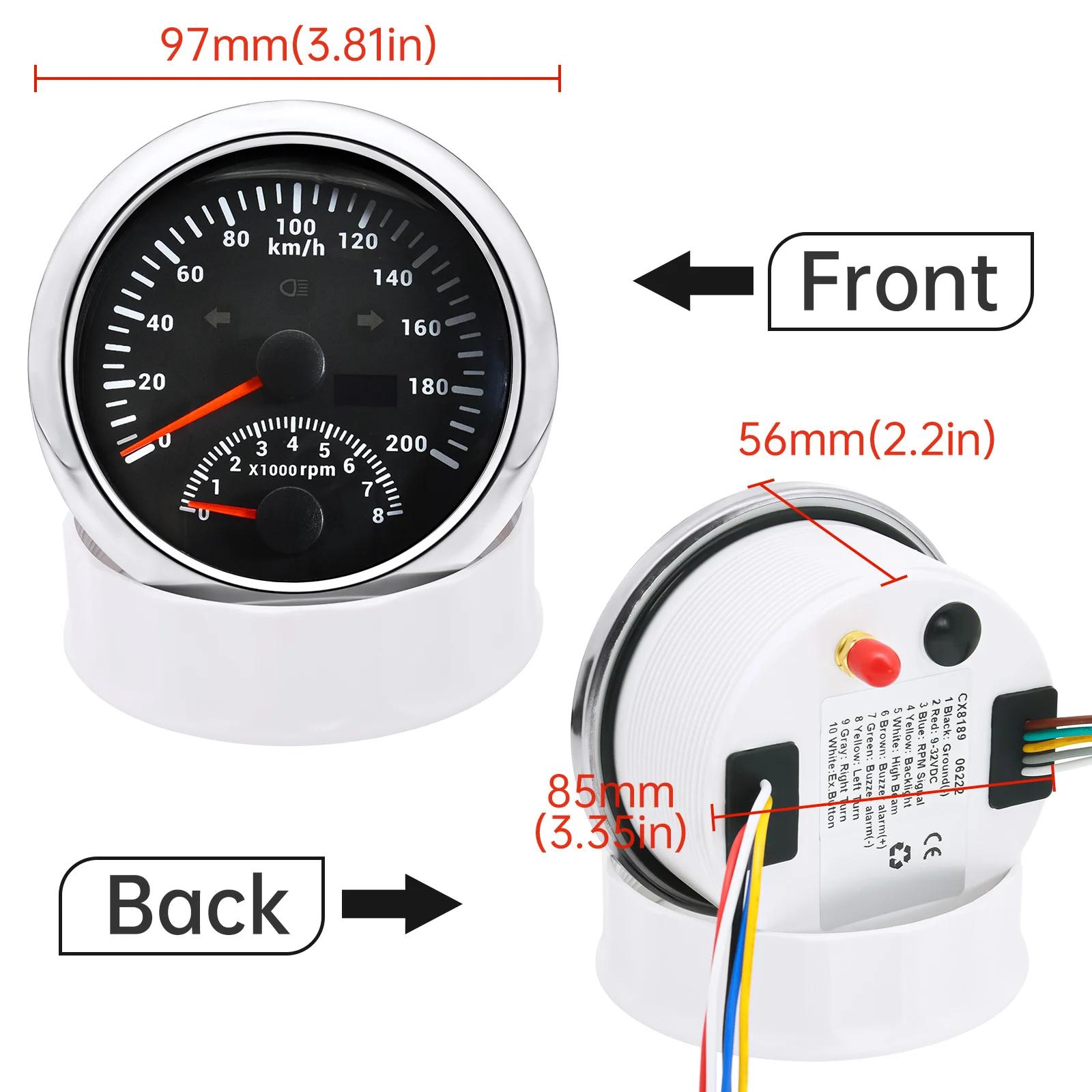 Compteur de vitesse GPS avec tachymètre, compteur de vitesse pour voiture, camion, bateau, odomcircu