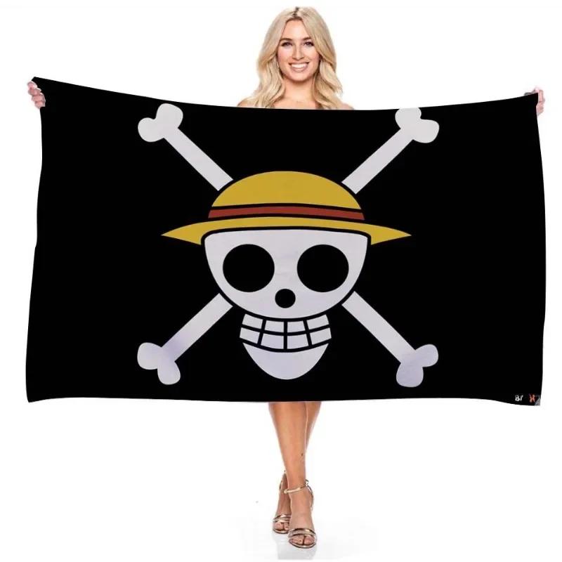 Nouveau une pièce 90*150CM Polyester Pirate singe D. Luffy crâne drapeau une pièce chapeau de paille