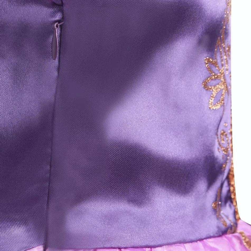 Robe raiponce pour enfants de 3 à 8 ans, Costume de fête emmêlé pour filles, fantaisie d'anniversair