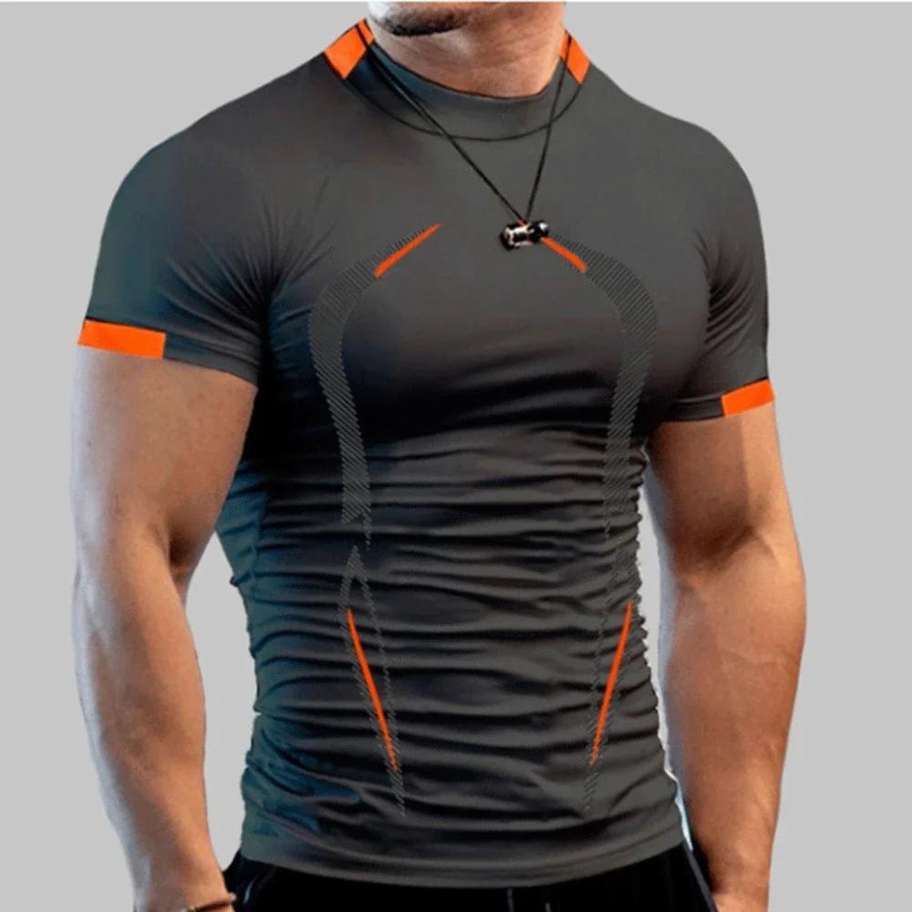 Nouveaux vêtements de sport d'été T-Shirt respirant pour hommes T-Shirt de Jogging à séchage rapide 