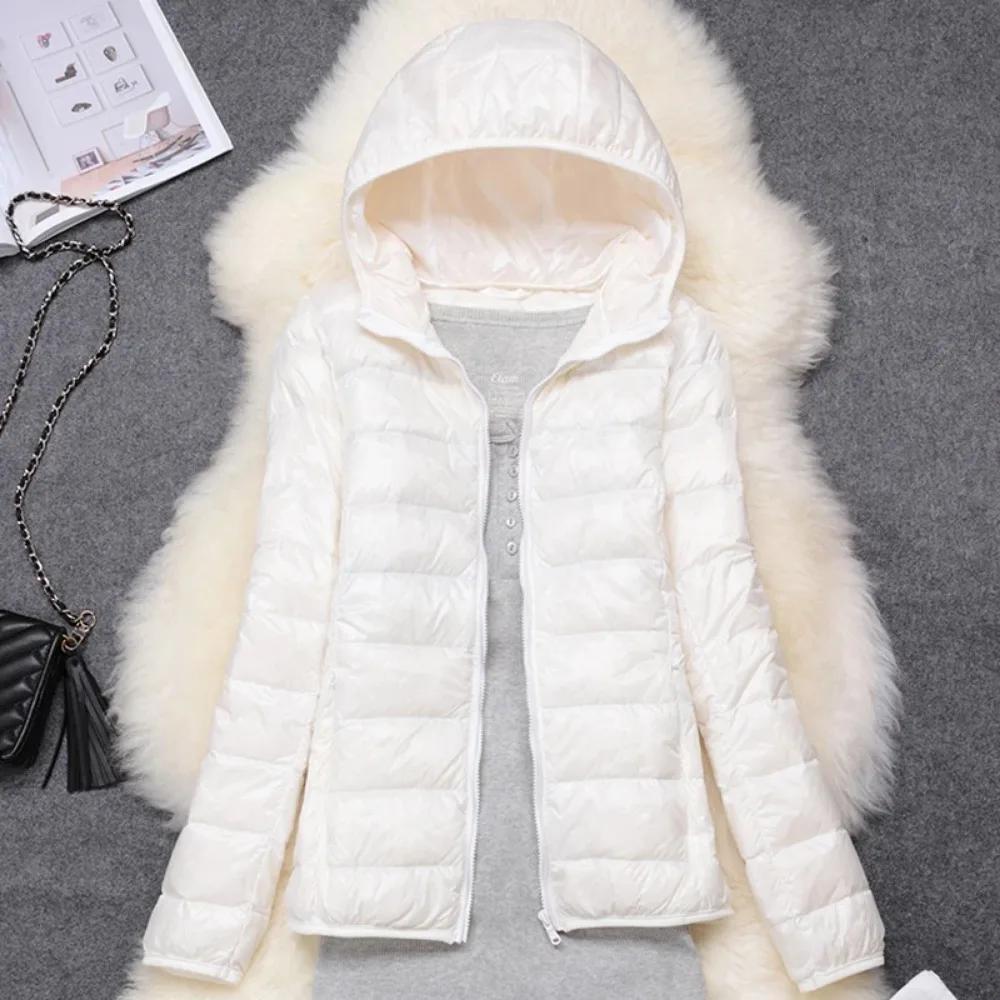Doudoune Femme Ultra Légère, Capuche Pliable, Doudoune Femme, Manteau NikS6, Hiver, Nouveau, Printem