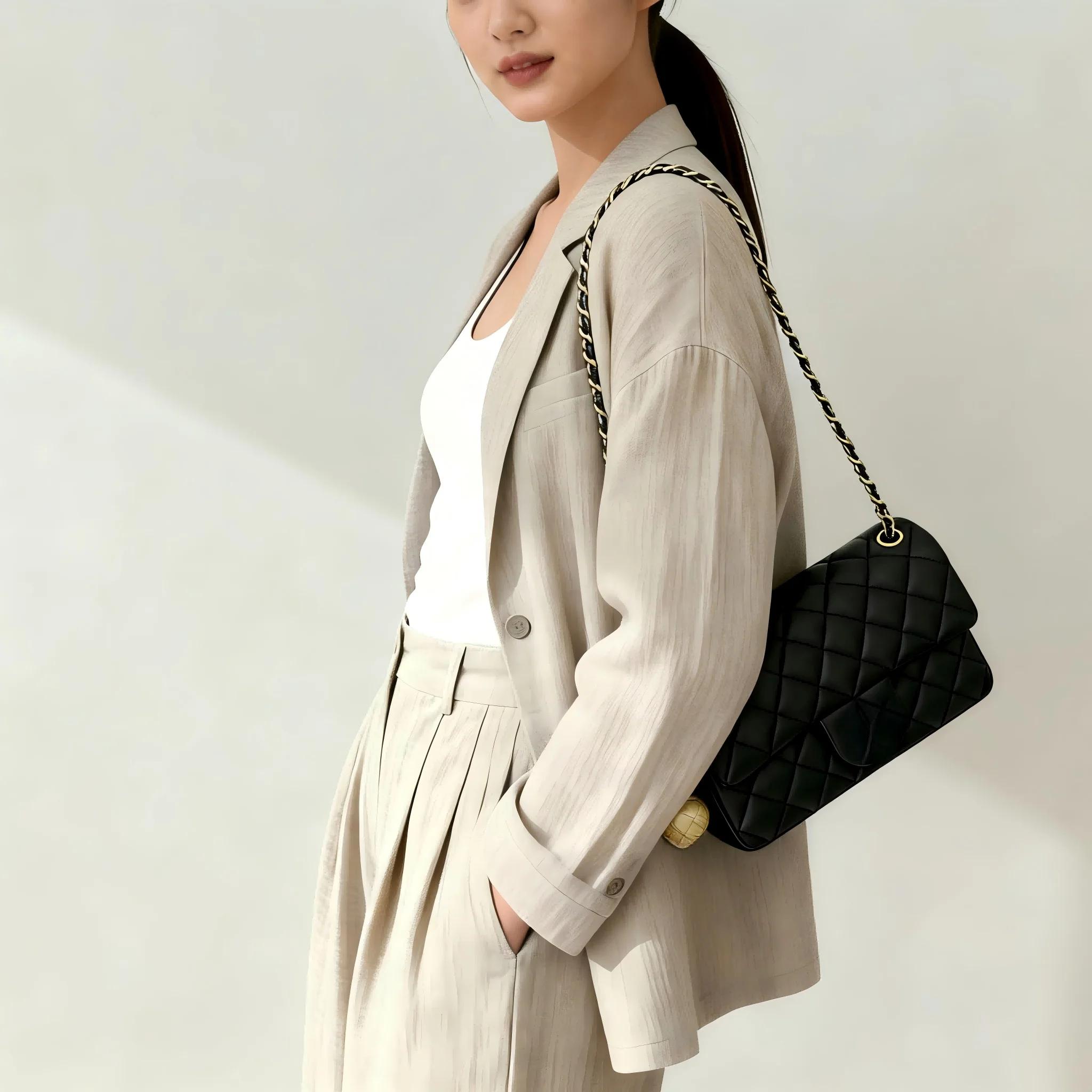 Sac à bandoulière à chaîne pour femme, sac à main mignon pour tous les jours, parfait pour les rende