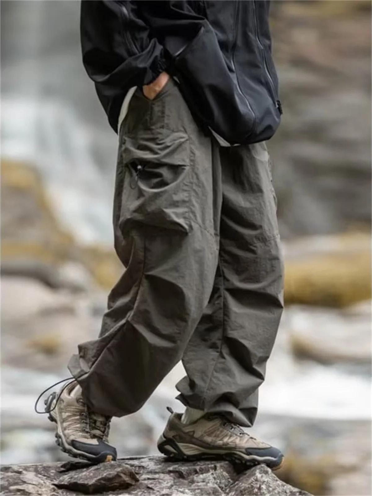 Pantalon de travail imperméable pour hommes, pantalon d'alpinisme Hip Hop, pantalon Harajuku décontr