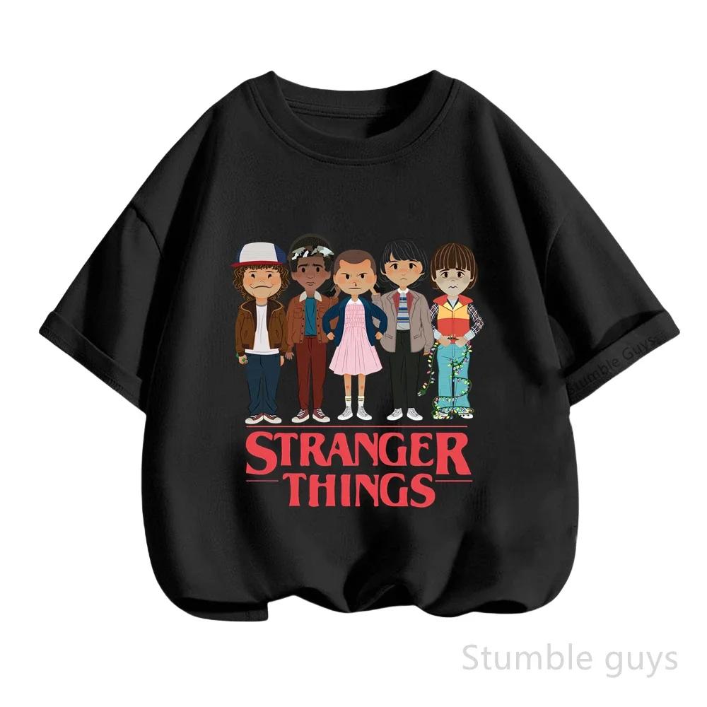 T-shirt en coton doux pour enfants, vêtements d'été pour garçons et filles, t-shirt à manches courte