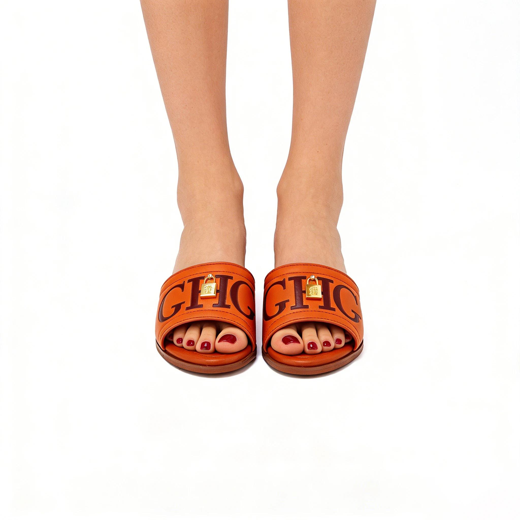 Nouveautés Été Sandales Compensées à Lanière Unique Femme Élégantes Mules à Bout Ouvert Talon Large 