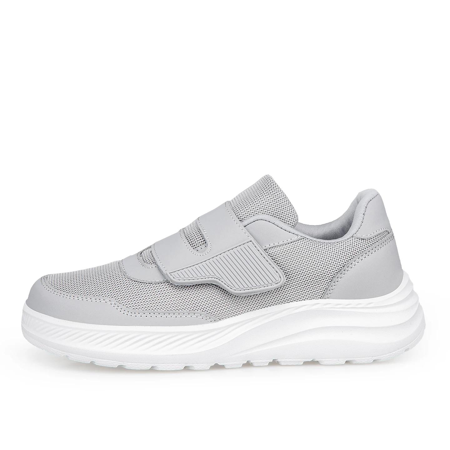 Chaussures ouvertes à large boîte à orteils réglables pour personnes âgées, chaussures pour diabétiq