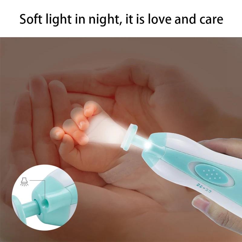 Coupe-ongles électrique pour bébé, outil de polissage des ongles pour enfants, soins pour bébé, coup