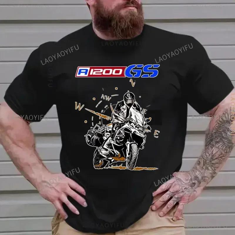 Mode R1200GS moto aventure RT1200 R1200RT R1200 Fans coton T-Shirt je suis un GS Overlander Ride ave
