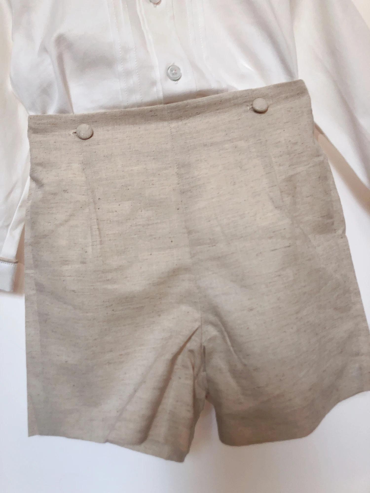 Ensemble de vêtements de boutique pour enfants, coton, lin, ingent, manches longues, tenue trempée, 
