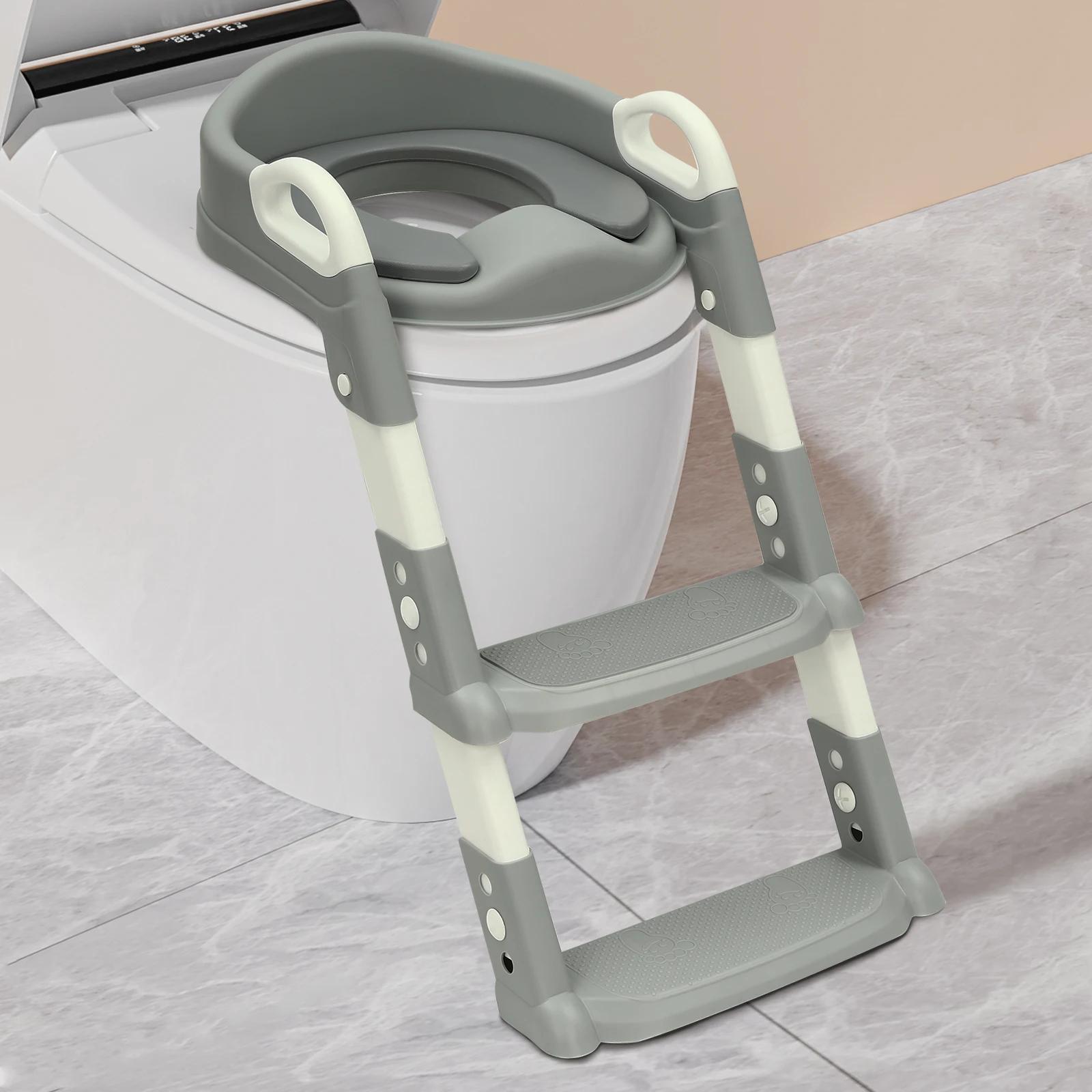 NOUVEAU Siège de toilette avec échelle, 2 marches, Siège de toilette, Siège de toilette avec échelle