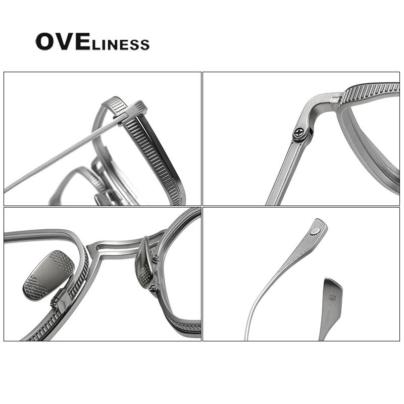 Mode pur titane lunettes cadre hommes femmes marque Design ultraléger montures de lunettes haute qua