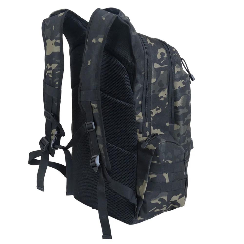 Sac à dos de randonnée et de camping extérieur 45L grande capacité, sac à dos tactique camouflage pl