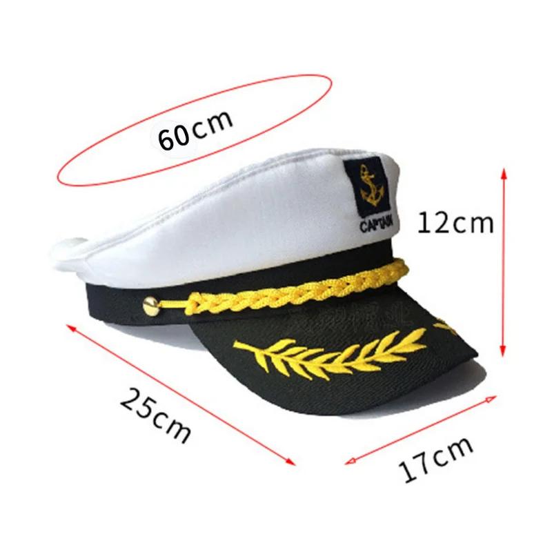 Chapeau de capitaine de yacht pour adulte, réglable, pour hommes et femmes, idéal pour les fêtes, le