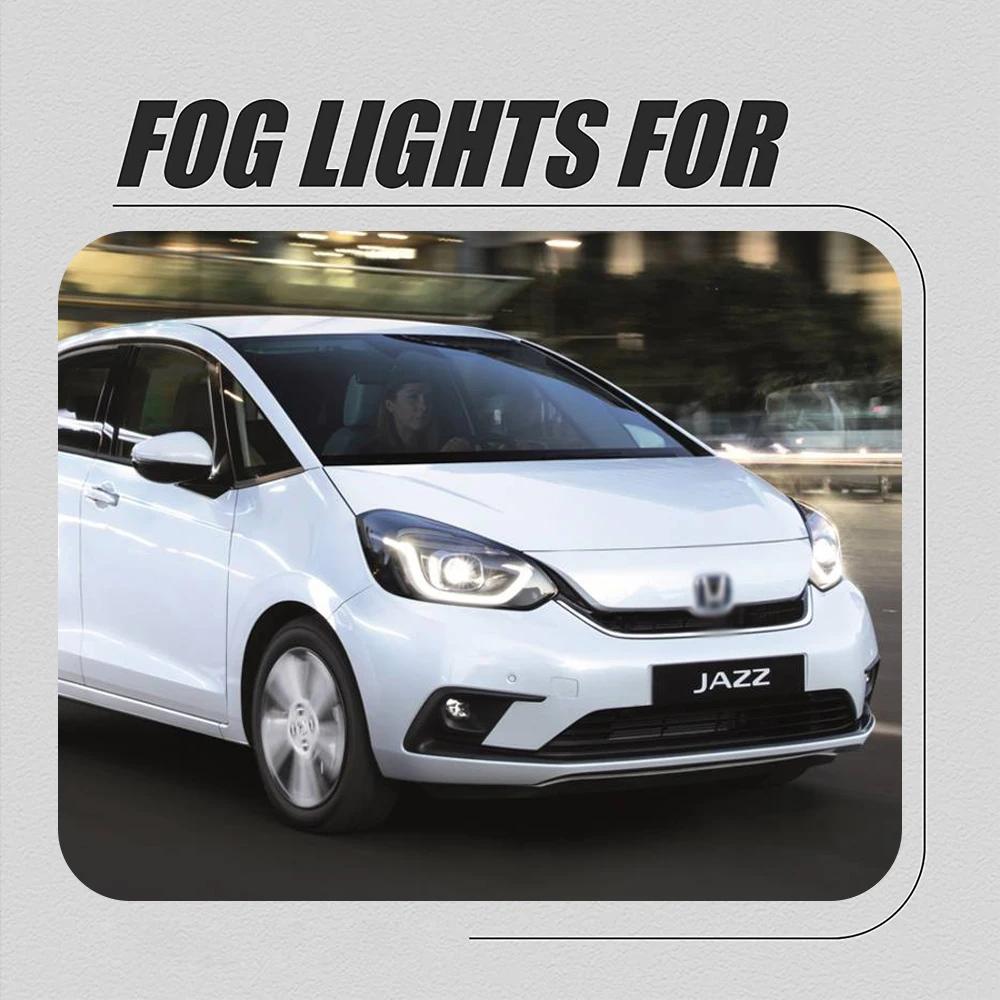 Enquêter de jour LED DRL pour HONDA FIT /JAZZ, feu antibrouillard, lunette et pare-chocs avant, peti