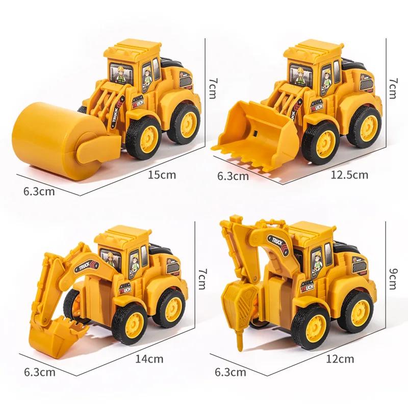 Modèle de véhicule d'ingénierie presse voiture coulissante pelle Bulldozer enfants véhicule de Const