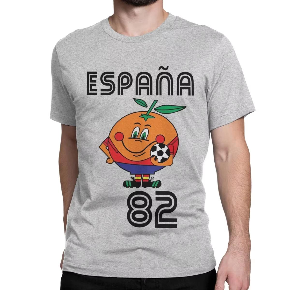 Naranjito T-Shirt hommes femmes T-Shirt col rond Espana 82 espagne mascotte 1982 Football Football T