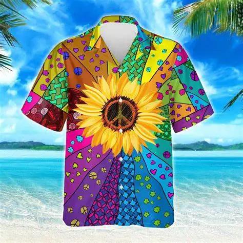 Ropa de hombreNew impression 3D hommes hawaïen à manches courtes chemise volant cochon imprimé haut 