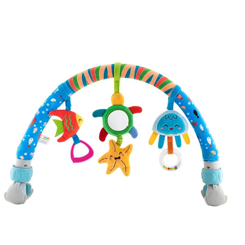 Arc de poussette pour bébé, jouets à Clip réglable, berceau Mobile suspendu, cloche de lit, hochet, 
