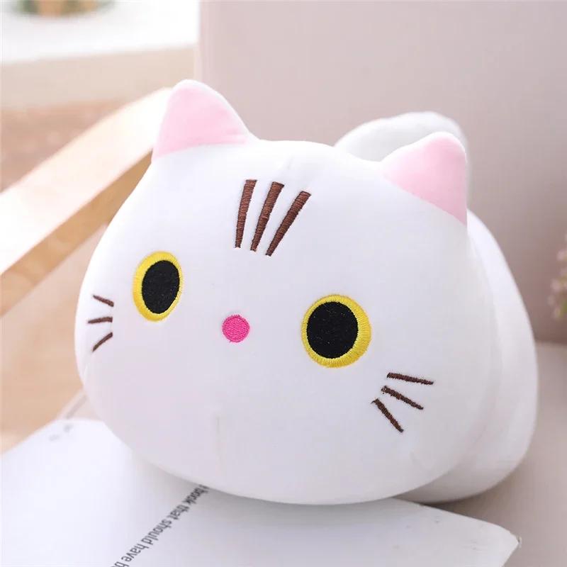 Oreiller en peluche chat doux de 20cm, coussin de canapé, jouet en peluche Kawaii, poupée animale de
